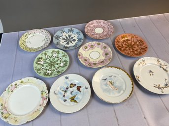 Beautiful Haviland & Co. (H&Co.) Limoges Lot Of Hand-Painted Salad & Luncheon Plates