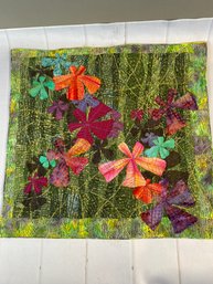 Gorgeous Art Quilt Wall Hanging Or Tapestry By Local Artist Frances Rosenfeld, Titled Leaves
