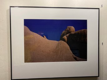Framed & Matted Limited Edition Photograph By Local Artist Howard Rosenfeld, Titled 'Rock Blue VII'