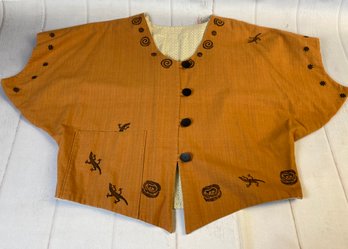 Handmade Southwestern-themed Women's Quilt Jacket By Local Quilt Artist, Frances Rosenfeld