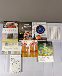 Lot Of Books With Art And Craft Education, Including Quilting- Some Are Hardcover And Some Are Paperback