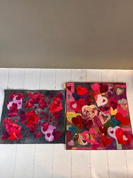 Two Beautiful Hand-made Quilted Wall Hangings By Local Artist, Frances Rosenfeld
