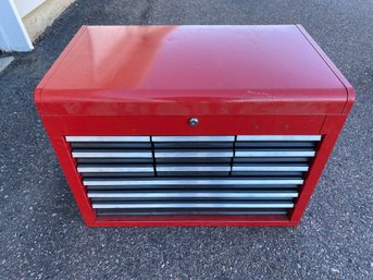 Craftsman 12-drawer Tool Box With Miscellaneous Hardware, Tools & Other Accessories