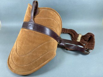 Wonderful Brown Leather & Suede Parelli Bare Back Horse Saddle