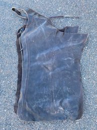 Pair Of Leather Motorcycle Chaps