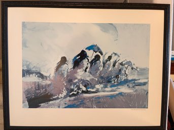 Wonderful Framed And Signed Amy R. Stein Native American Print Entitled Morning Serenade