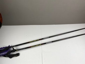 Pair Of Swix Cougar Composite Graphite Ski Poles 49.2'