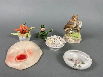 San Francisco Music Box Company, Owls, Chalkware, Kipp Ceramics, Georgian Hummingbird, Porcelain