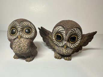 Vintage MCM Retro Owls - Set Of 2