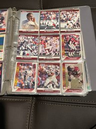 Full Binder Of 1990s Baseball & Football Cards. 243 In Total