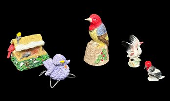 Assortment Of Bird Figurines - Lot Of 5