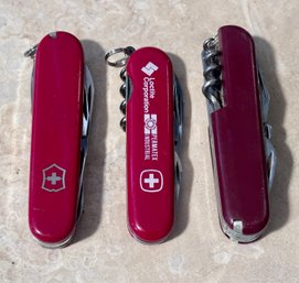 Swiss Army Knifes - Lot Of 3