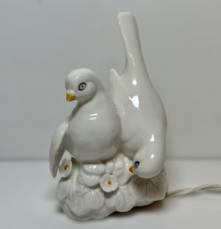 Vintage LW Rice Light Up Dove Ceramic Figurine