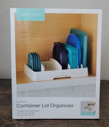 Kitchen Lid  Organizer With Customizable Compartments