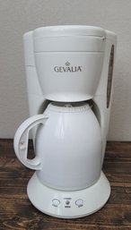 Unused White Gevalia 8 Cup Thermal Coffee Maker With Carafe
