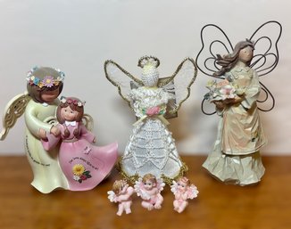 Great Collection Of Vintage Angel Decor And Figurines