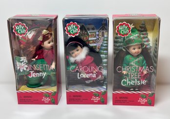 Collection Of Kelly Club Christmas Barbie Dolls - Set Of 3
