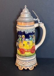 Beautiful Hand Painted Made In Germany Musical Beer Stein