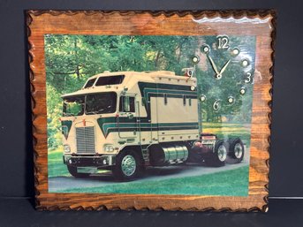 1981 Kenworth Semi Truck On Clock
