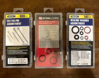 Cotter Pins, O-rings, Sealing Washers - Lot Of 3