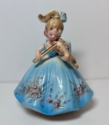Antique Josef Originals Musical Girl Playing The Violin