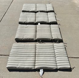 Reversible Outdoor Patio Pads For Chairs - Set Of 4