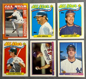 1988,1989,1990 All Star National League Topps Lot Of 6