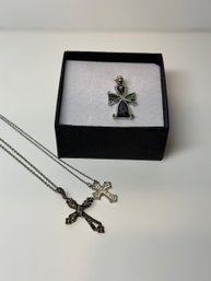 Cross Necklaces - Lot Of 3