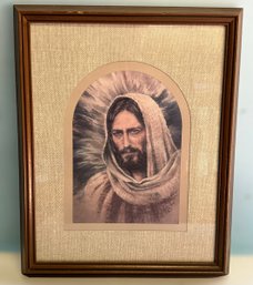 Vintage K. Maroom Matte Finished Picture Of Jesus