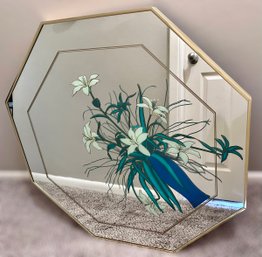 Beautiful Lily Bouquet Windsor Art Octagon Mirror