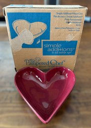 Pampered Chef Simple Additions Heart Dish