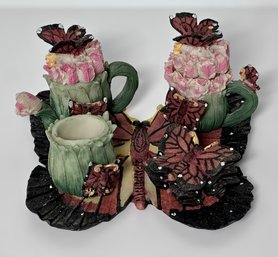 Beautiful Butterfly And Floral Mini Teaset