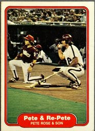 1982 Pete Rose & Son Fleer Baseball Card #640