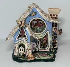 The Robins Song Cottage Blue Sky Clay Works By Heather Goldminc