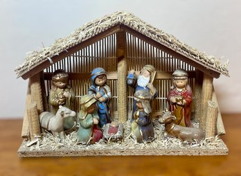 Vintage Nativity Ceramic Set
