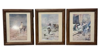 Great Collection Of Western Art Framed Prints By CM Russell