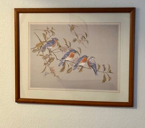 Elegantly Framed Bird Print