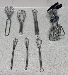 Variety Of Whisks And Mixers - Lot Of 7