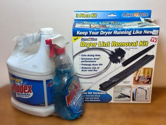 Windex Cleaning Supplies And Dryer Lint Removal Kit