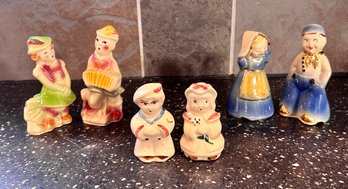 Great Collection Of Shawnee Pottery Salt And Pepper Shakers - Set Of 3