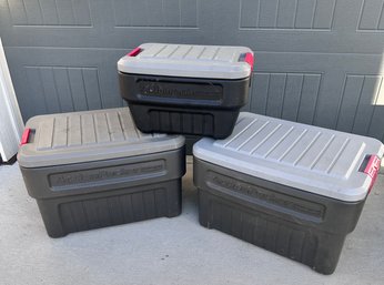 Rubbermaid ActionPacker Containers Lot Of 3