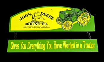 John Deere Wood Double Sign