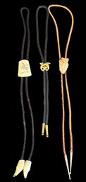Assortment Of Bolo Ties - Set Of 3