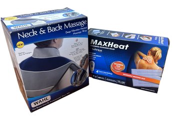 Wahl Neck And Back Massager And Max Heat Heating Pad