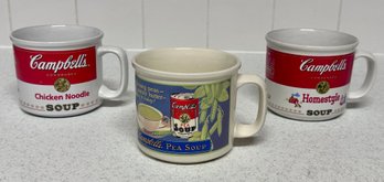 Vintage Collection Of Campbells Soup Mugs - Set Of 3