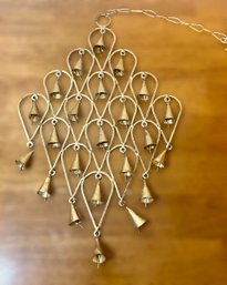 Beautiful Gold In Color Bell Wind Chime