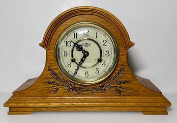 Beautiful Oak Mantle D & A Clock