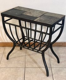 Modern Black And Grey Accent Side Table