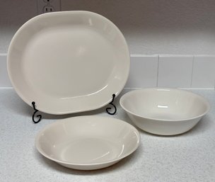 Corelle By Corningware Platter And Serving Bowls Set - Set Of 3