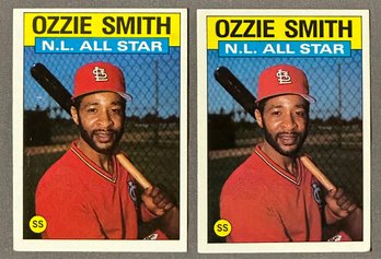 1985 Ozzie Smith N.L. All Star Topps St. Louis Cardinals #704 Lot Of 2